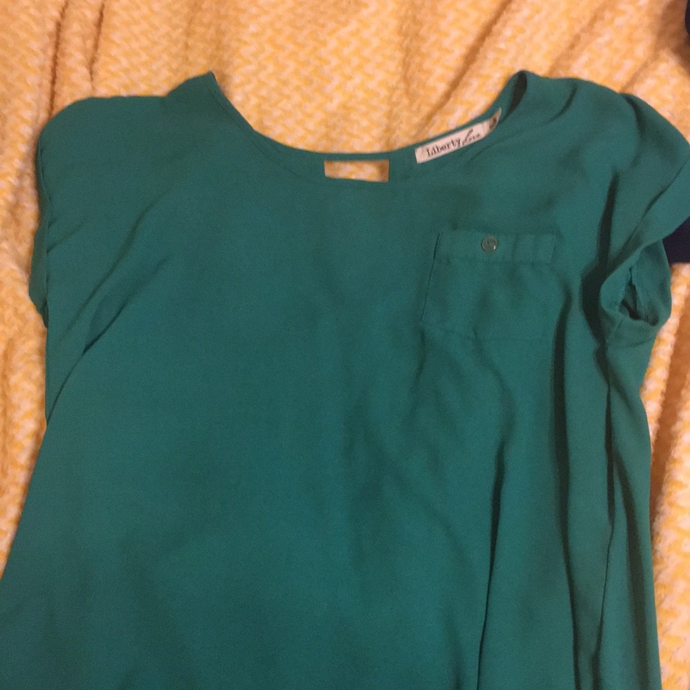 Green blouse
